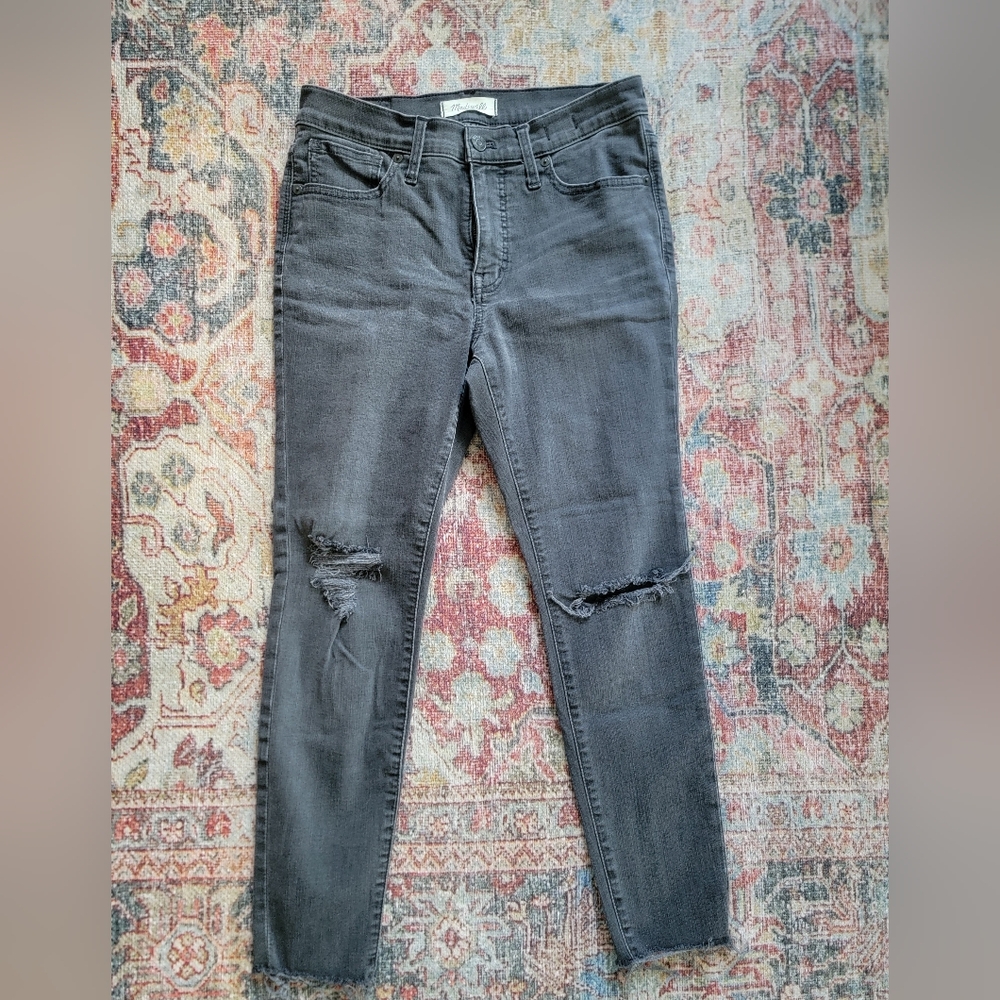 Madewell 9" Mid-Rise Skinny Jeans in Lunar Wash: TENCEL™ Denim Edition